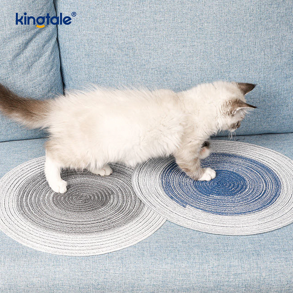 Nádúrtha Sisal Cat Scratcher Mat Cothrománach Urlár Cat Scratching Pad Rug