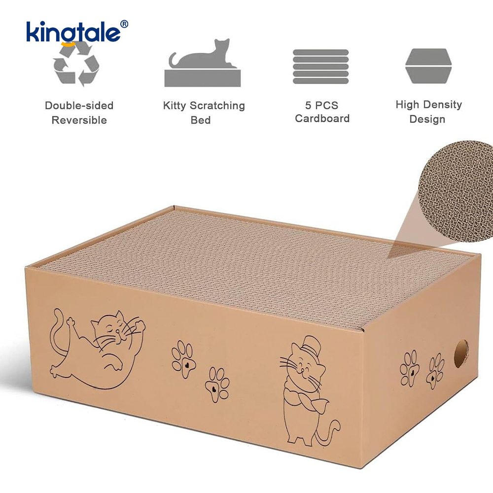 5 Pacáiste i 1 Pad Scratch Cat le Bosca Oiriúnach do Chait