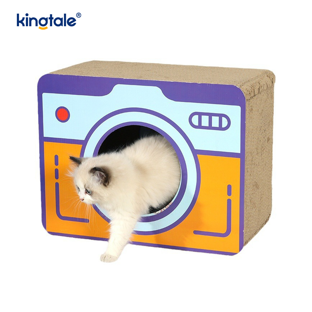 Bord Páipéar roctha Cat Scratcher Bréagán Dhíon le Catnip
