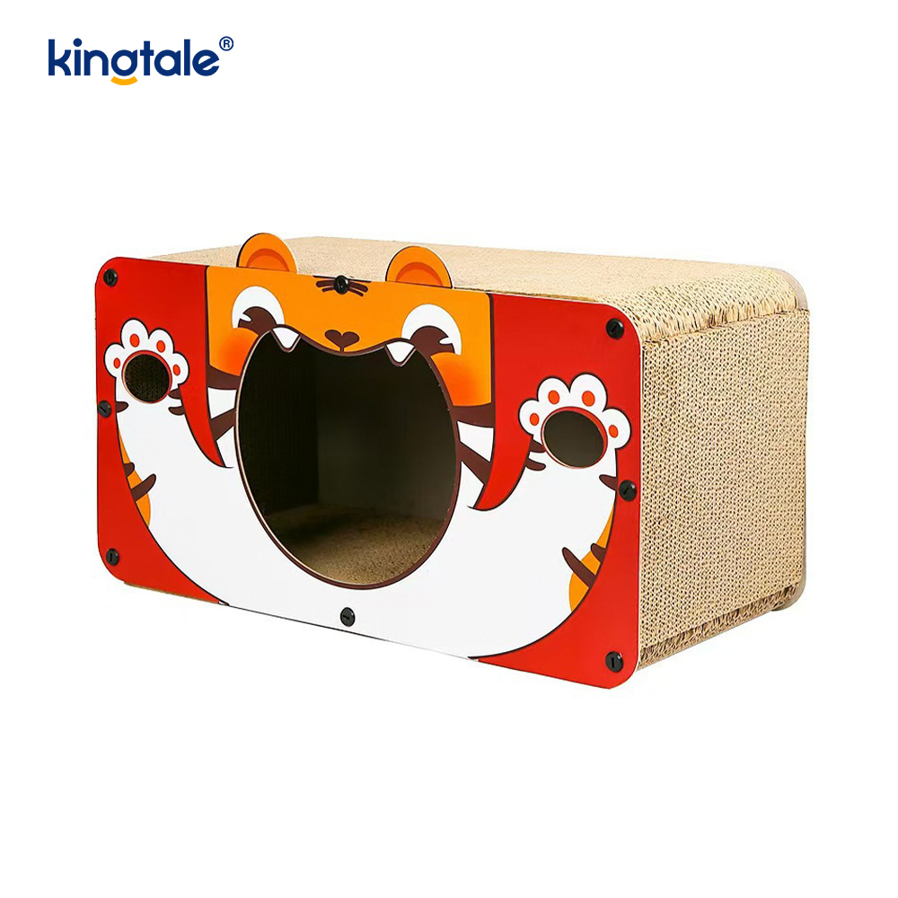 Bord Páipéar roctha Cat Scratcher Bréagán Dhíon le Catnip
